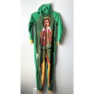 Elf Unisex Adults/Teens Sleepwear one piece Hoodie Size XS Fleece Soft*